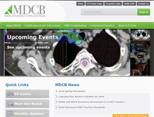 Tablet Screenshot of mdcb.org